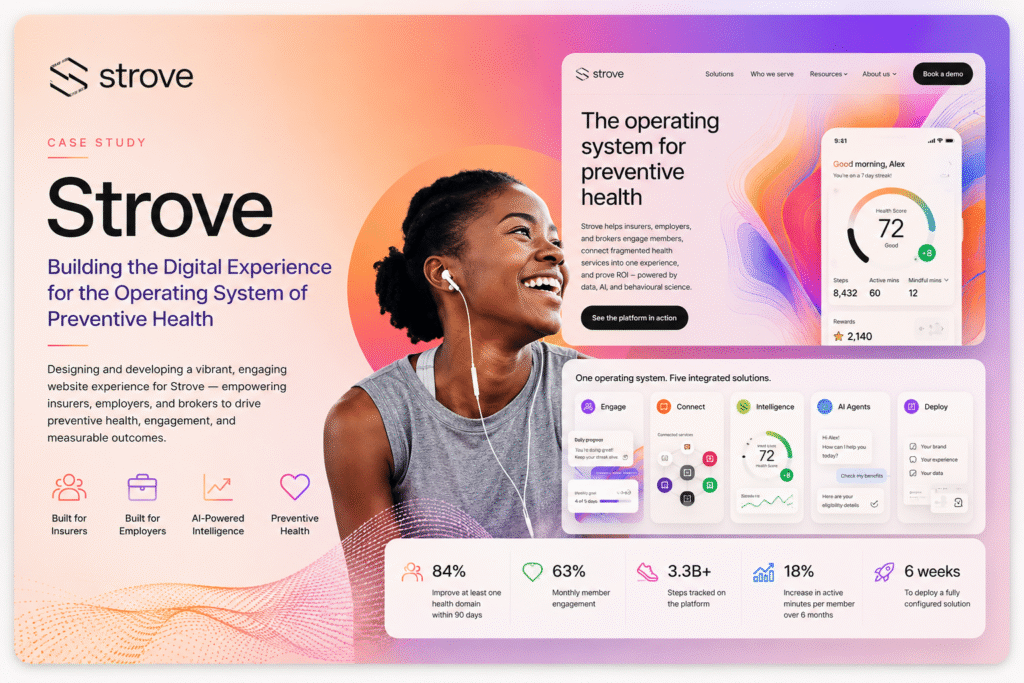 Strove — Building the Digital Experience for the Operating System of Preventive Health