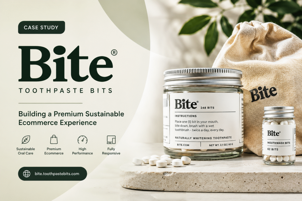 Bite Toothpaste Bits — Building a Premium Sustainable Ecommerce Experience